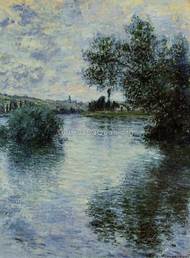 The Seine at Vetheuil - 克劳德·莫奈